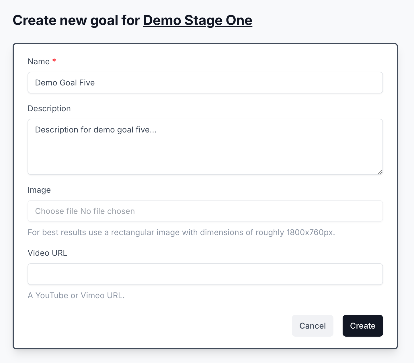 Add goal