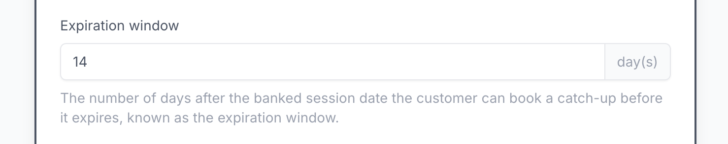 Expiration window